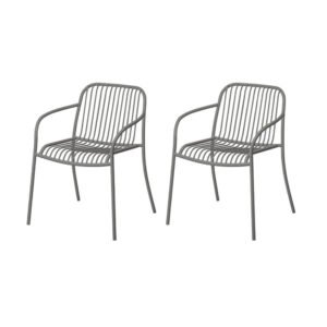 Lounge chair Yua Wire - BLOMUS - granite gray
