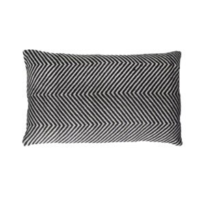 coussin  POMAX - Paxus -  50 x  30 cm - noir/blanc