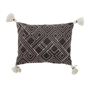 Coussin brodé pompons BLOOMINGVILLE -Bali-