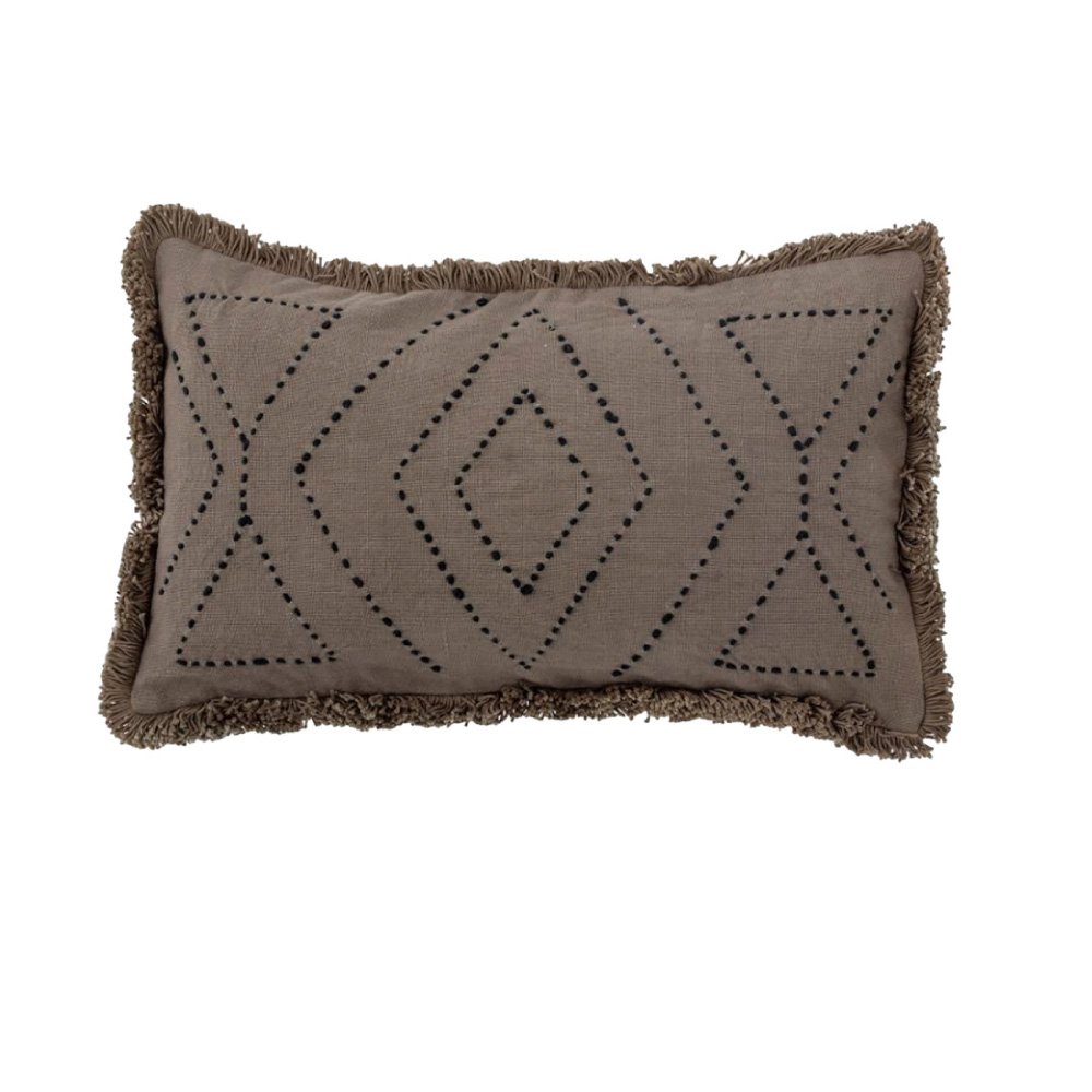 Coussin BLOOMINGVILLE - Baloo -50 X 30 cm- marron / vert