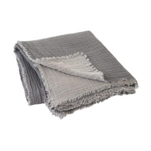 Plaid BLOMUS - double - 130 X 200 cm - steel gray