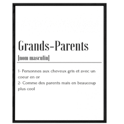 affiche A4 Grands parents L'AFFICHERIE