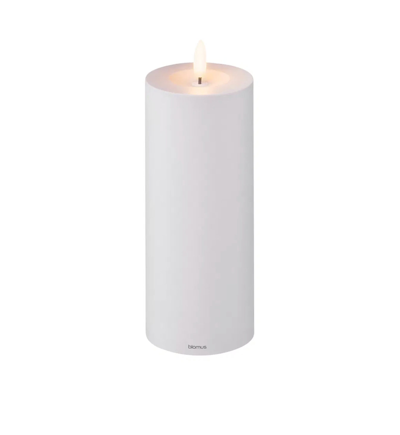 bougie LED BLOMUS, COLORIS GRIS CLAIR, XL