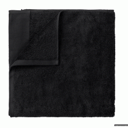 serviette de bain, RIVA de chez blomus, 70X140 cm, noir